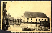 Jurbarko mūrinė sinagoga.Potvynis 1937 m.