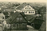 Skaudvilės mūrinė ir medinė sinagogos. Apie 1915-1916 m.