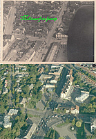 KOWNO Kaunas Ju 52 Flugzeug beim Überflug der Stadt K.G.z.b.V