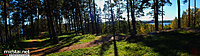 Ginučių piliakalnio aikštelės panorama
